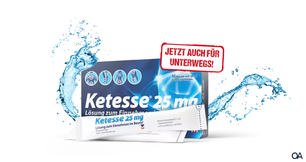 Ketesse 25 mg Lösung zum Einnehmen im Beutel Ketesse 25 mg Lösung zum Einnehmen im Beutel