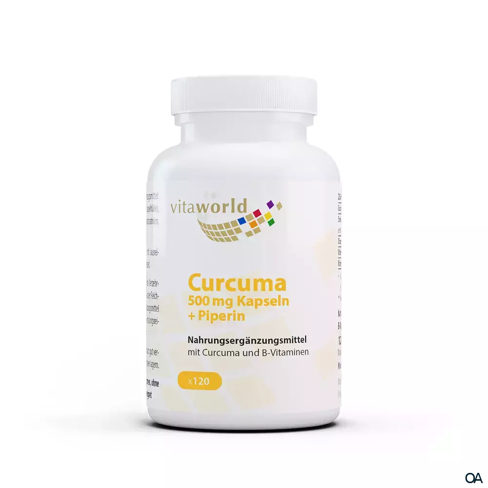 Vitaworld Curcuma 500 mg Kapseln + Piperin Vitaworld Curcuma 500 mg Kapseln + Piperin