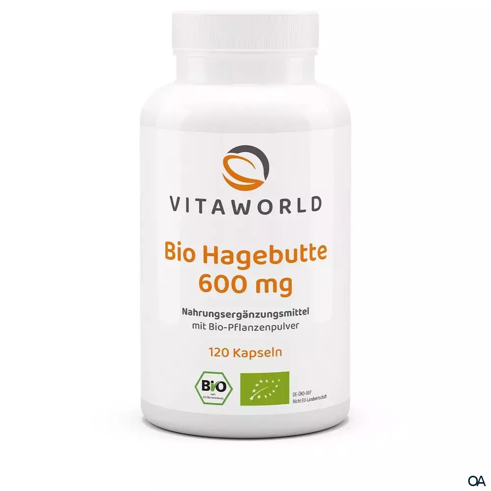 Vitaworld Bio Hagebutte 600 mg Kapseln Vitaworld Bio Hagebutte 600 mg Kapseln