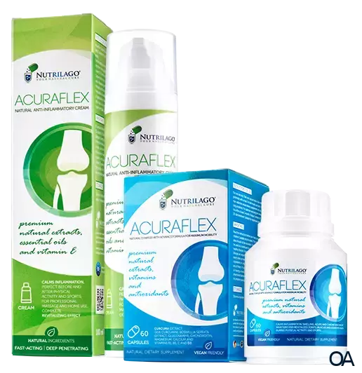 Nutrilago® Acuraflex Komplett (60 Kapseln + 100 ml Creme)