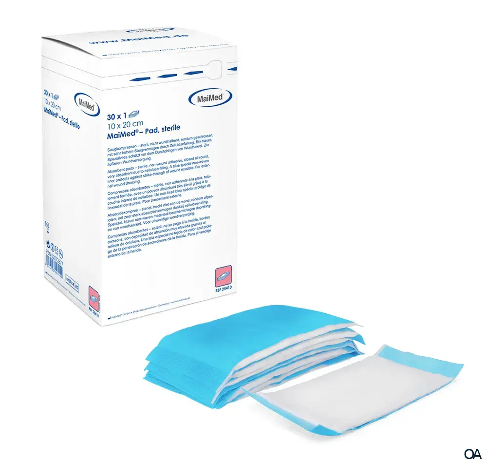 MaiMed® Pad sterile Saugkompresse 10 x 20 cm
