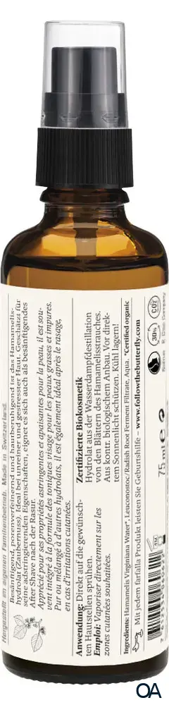 Farfalla Hamamelis, Bio-Pflanzenwasser, beruhigend