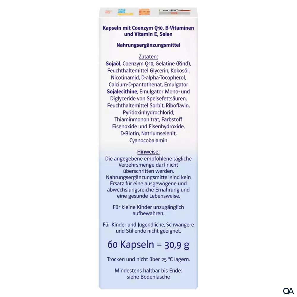 Doppelherz system Q10 Ubiquinol 100 + B-Vitamine Kapseln