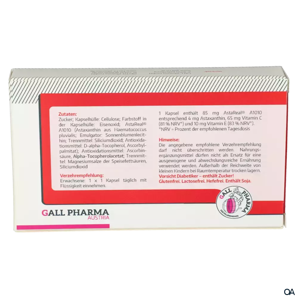 Gall Pharma Astaxanthin 4 mg Kapseln