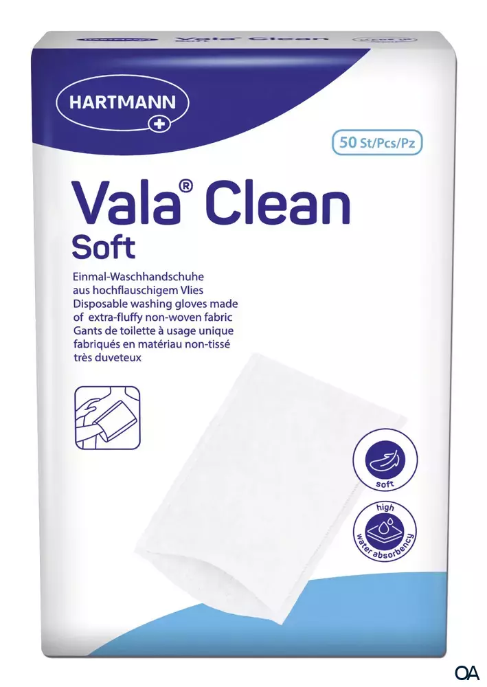 Vala® Clean Einmal-Waschhandschuhe 15,5 x 22,5 cm Vala® Clean Einmal-Waschhandschuhe 15,5 x 22,5 cm