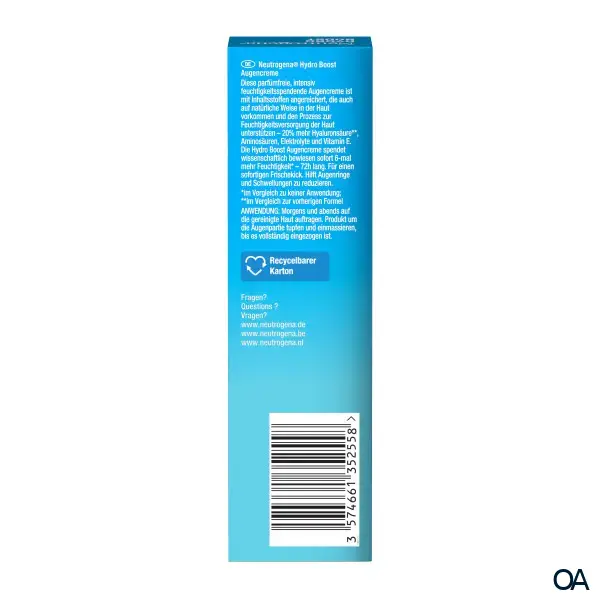 Neutrogena Hydro Boost Augen Creme Gel Neutrogena Hydro Boost Augen Creme Gel