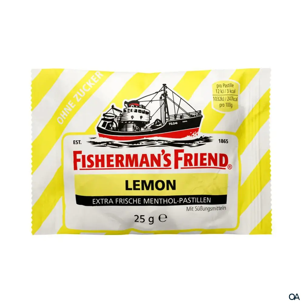 Fisherman's Friend Lemon Pastillen ohne Zuckerzusatz