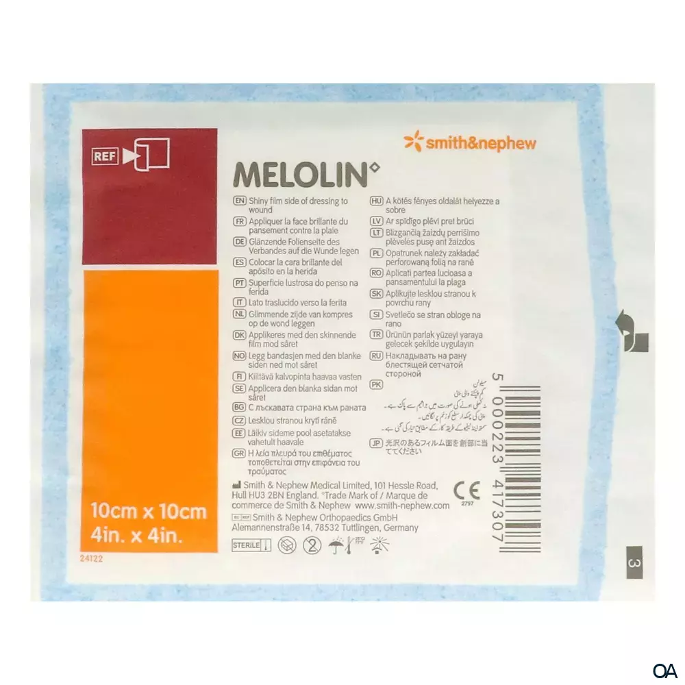 MELOLIN Wundauflage steril, 10 x 10 cm
