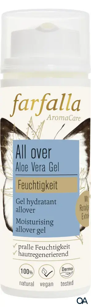 Farfalla Aloe Vera, Feuchtigkeitsspendendes Allover-Gel, Feuchtigkeit