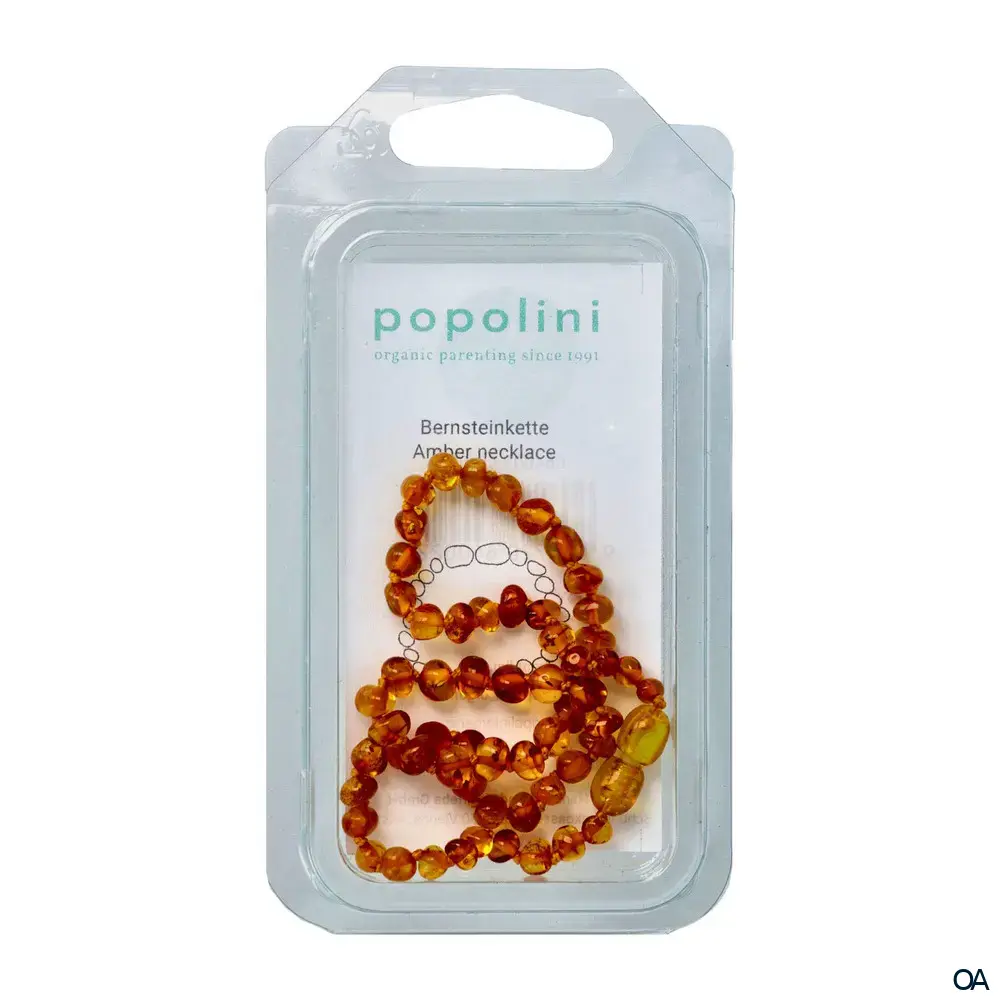 Popolini Bernsteinkette für Babys 32 cm