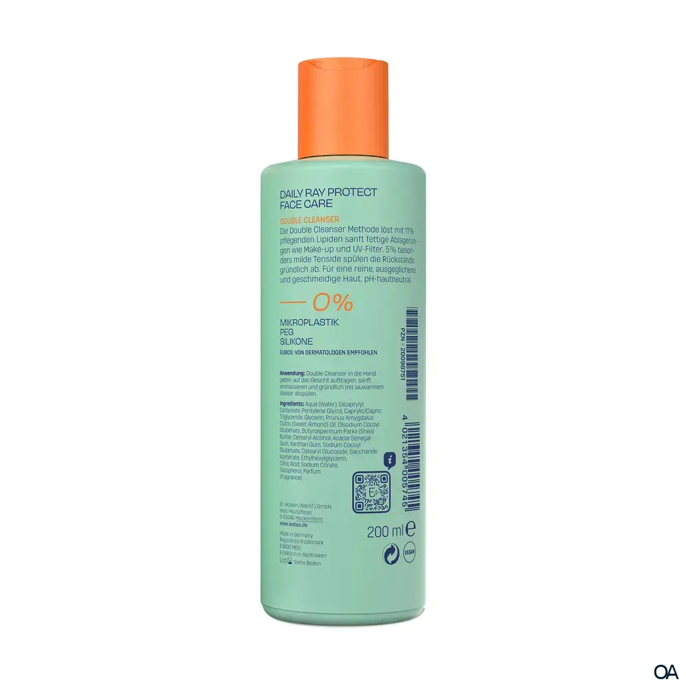 Eubos Daily Ray Protect Face Care 2in1 Double Cleanser