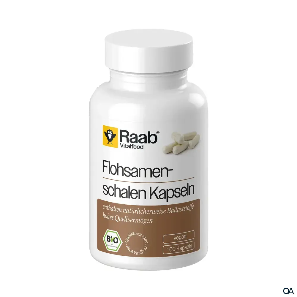 Raab® Vitalfood Bio Flohsamenschalen Kapseln