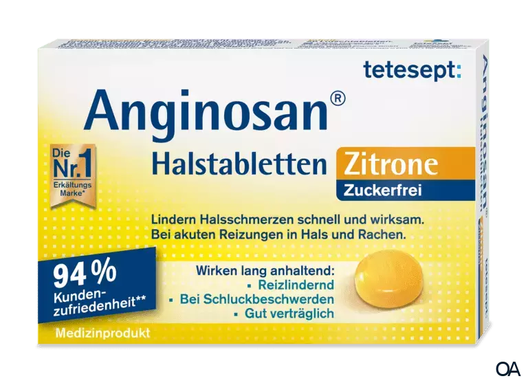 tetesept Anginosan® Halstabletten Zitrone zuckerfrei