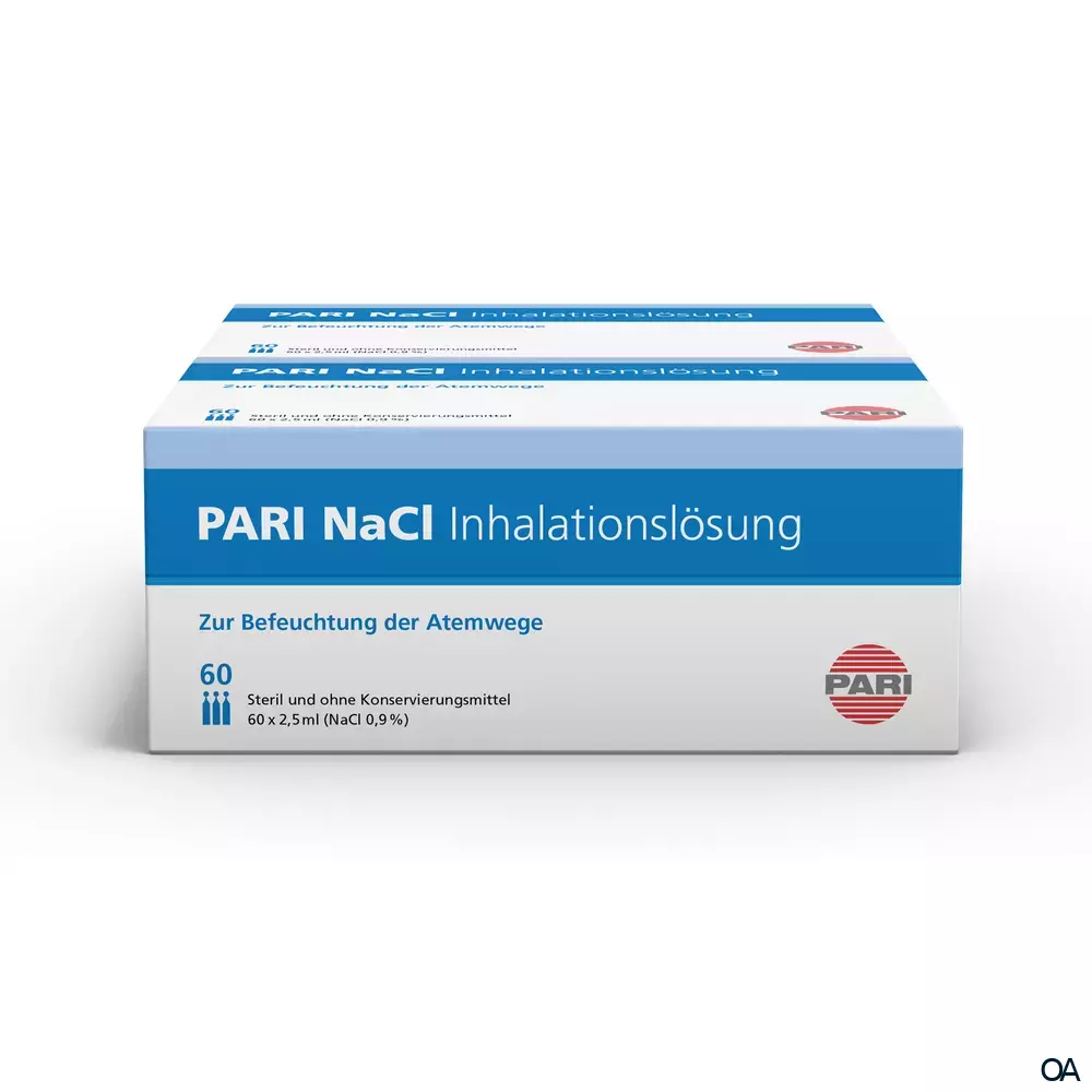 PARI NaCl 0,9% Inhalationslösung 120 x 2,5 ml PARI NaCl 0,9% Inhalationslösung 120 x 2,5 ml
