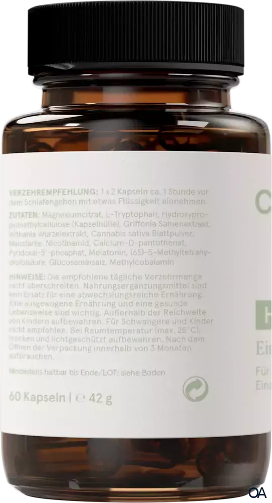 CBD VITAL Hanf Einschlaf-Formel Kapseln CBD VITAL Hanf Einschlaf-Formel Kapseln