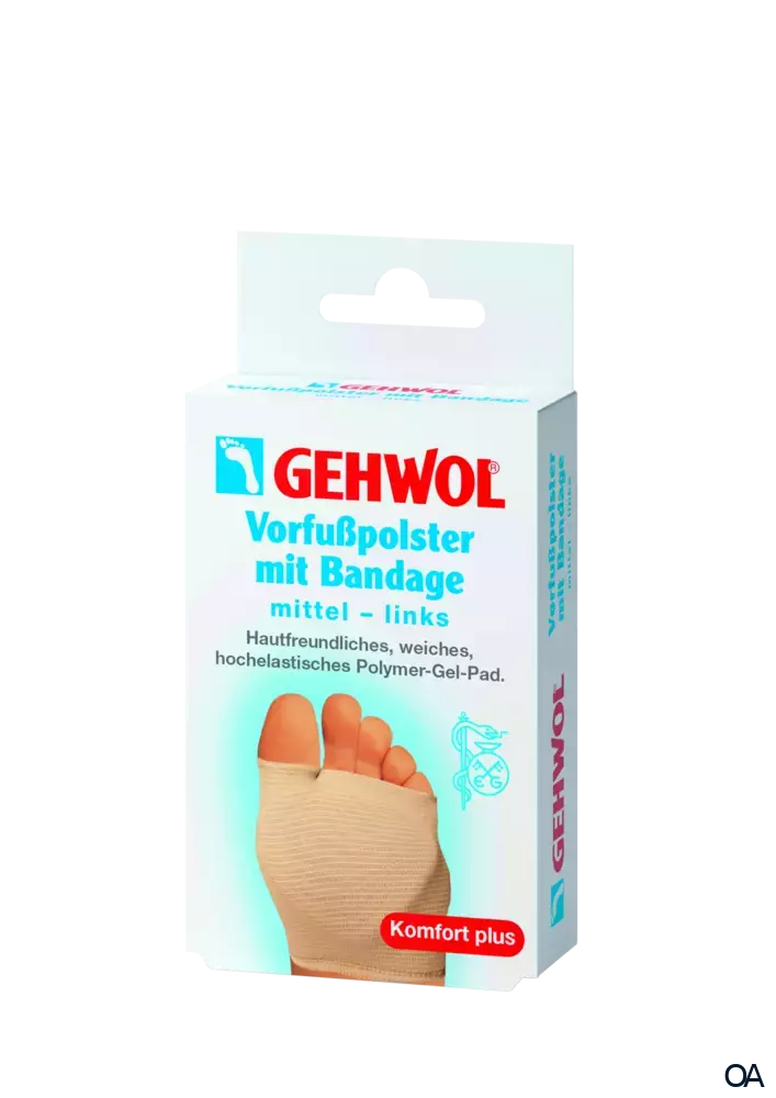 GEHWOL® Vorfußpolster mit Bandage, mittel links