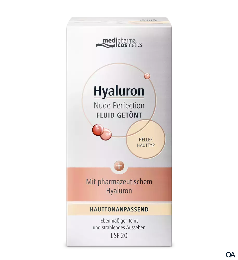 medipharma cosmetics Hyaluron Nude Perfection Fluid Getönt LSF 20 heller Hauttyp medipharma cosmetics Hyaluron Nude Perfection Fluid Getönt LSF 20 heller Hauttyp