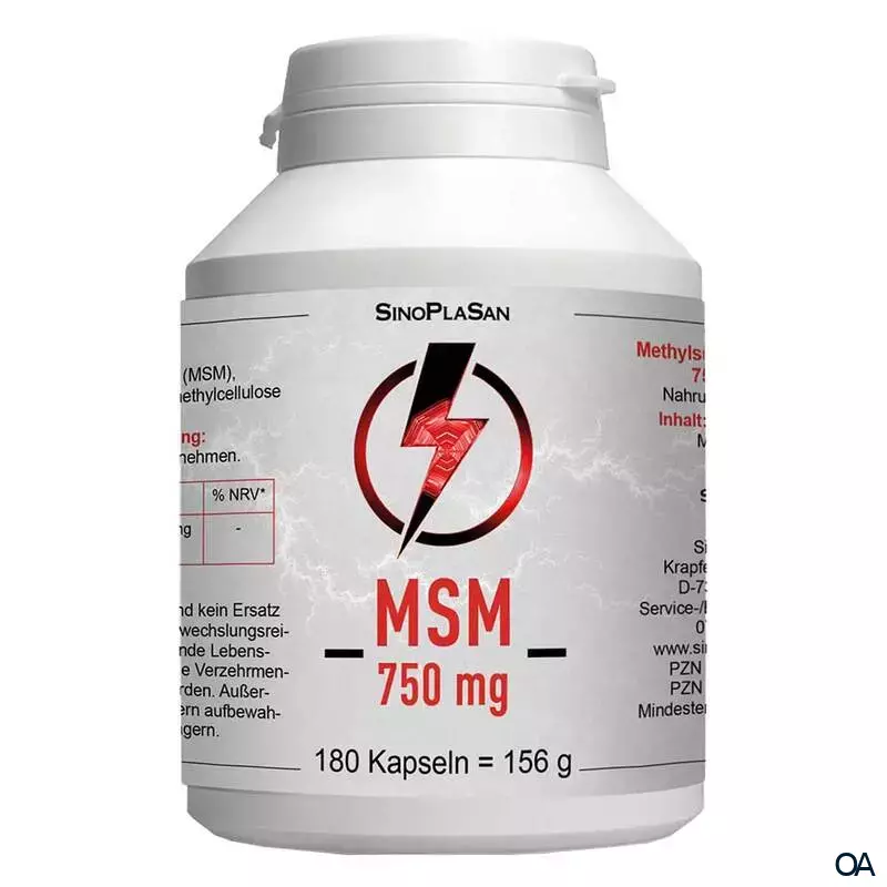 SinoPlaSan MSM 750 mg MONO Kapseln SinoPlaSan MSM 750 mg MONO Kapseln