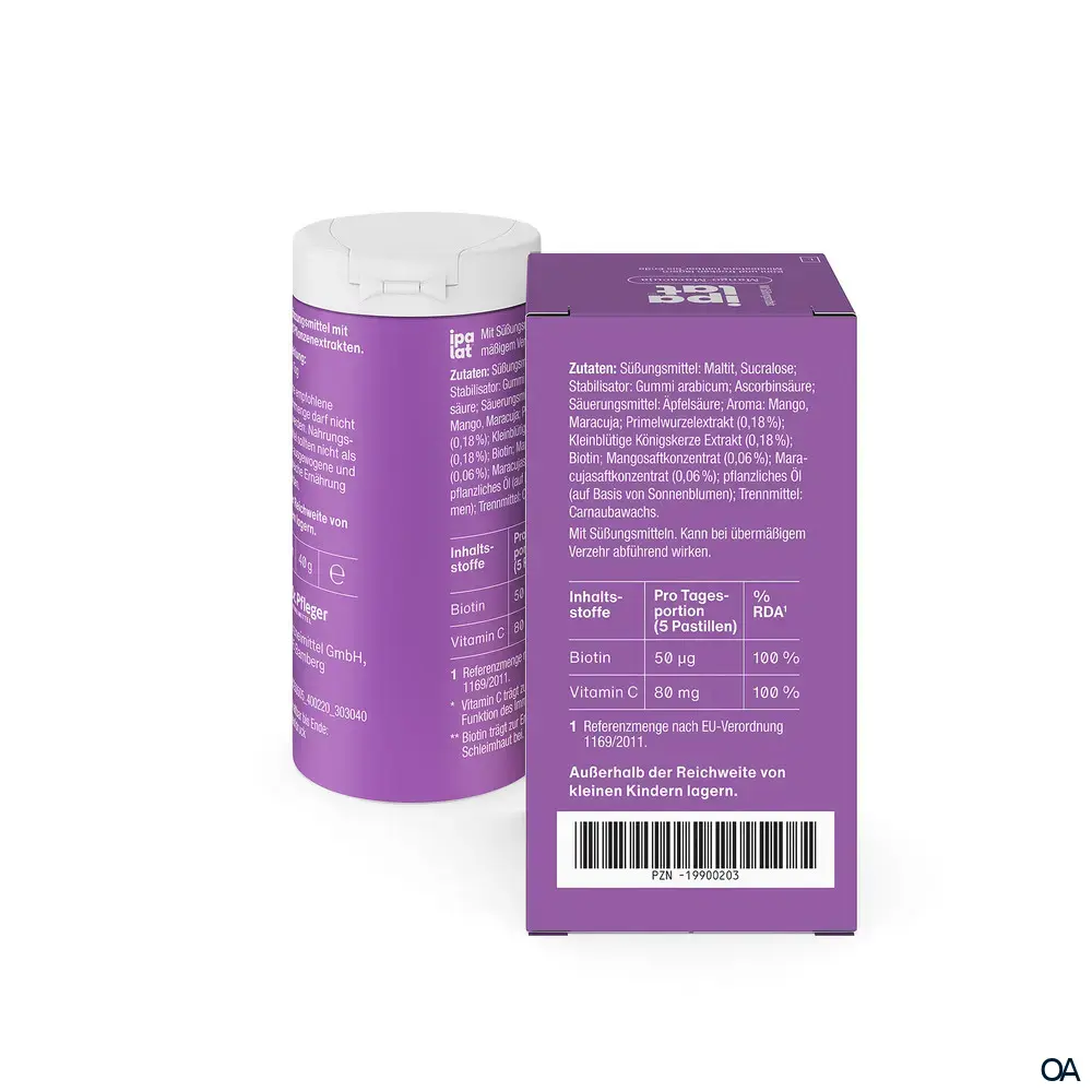 ipalat® Die Vitaminpastille Mango-Maracuja