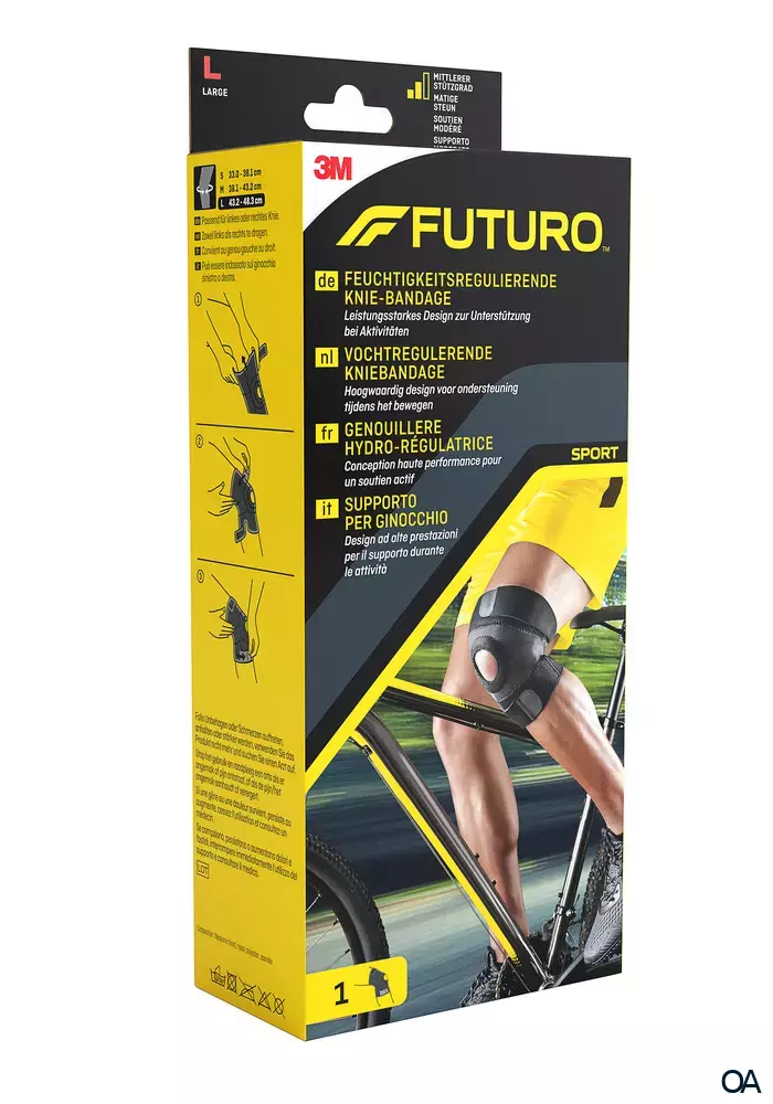 Futuro Sport Feuchtigkeitsregulierende Knie-Bandage Futuro Sport Feuchtigkeitsregulierende Knie-Bandage
