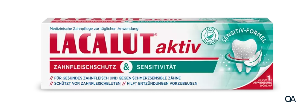 LACALUT® aktiv Zahnfleischschutz & Sensitivität Zahncreme LACALUT® aktiv Zahnfleischschutz & Sensitivität Zahncreme