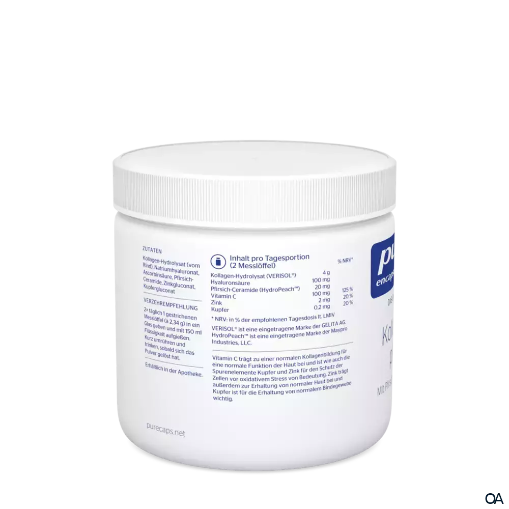 pure encapsulations® Kollagen plus mit Pfirsich-Ceramiden pure encapsulations® Kollagen plus mit Pfirsich-Ceramiden