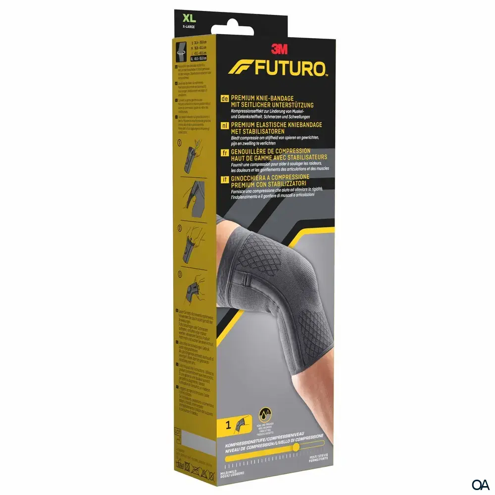 FUTURO™ Premium Knie-Bandage mit seitlicher Unterstützung - Extra Large