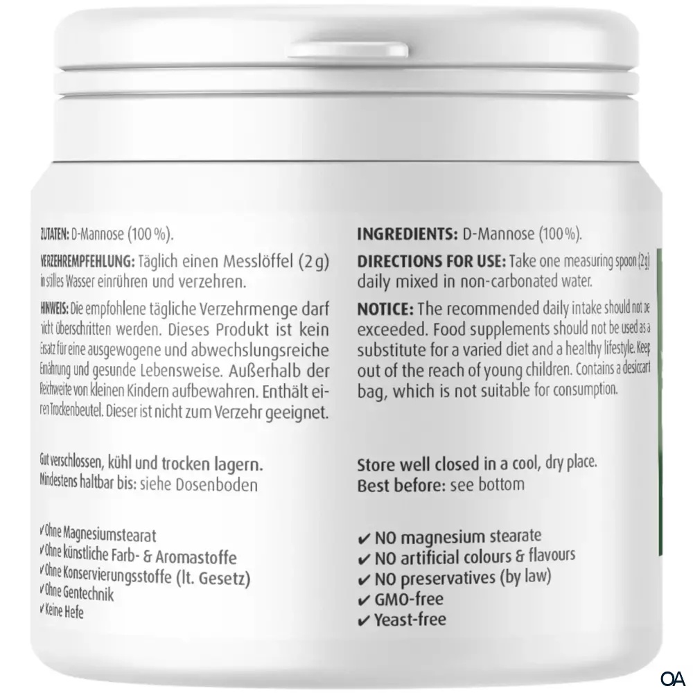 ZeinPharma Natural D-Mannose Pulver