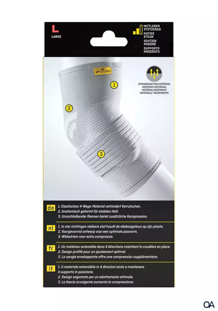 3M FUTURO™ Ellenbogen-Bandage 47863, L (27.9 - 30.5 cm) 3M FUTURO™ Ellenbogen-Bandage 47863, L (27.9 - 30.5 cm)