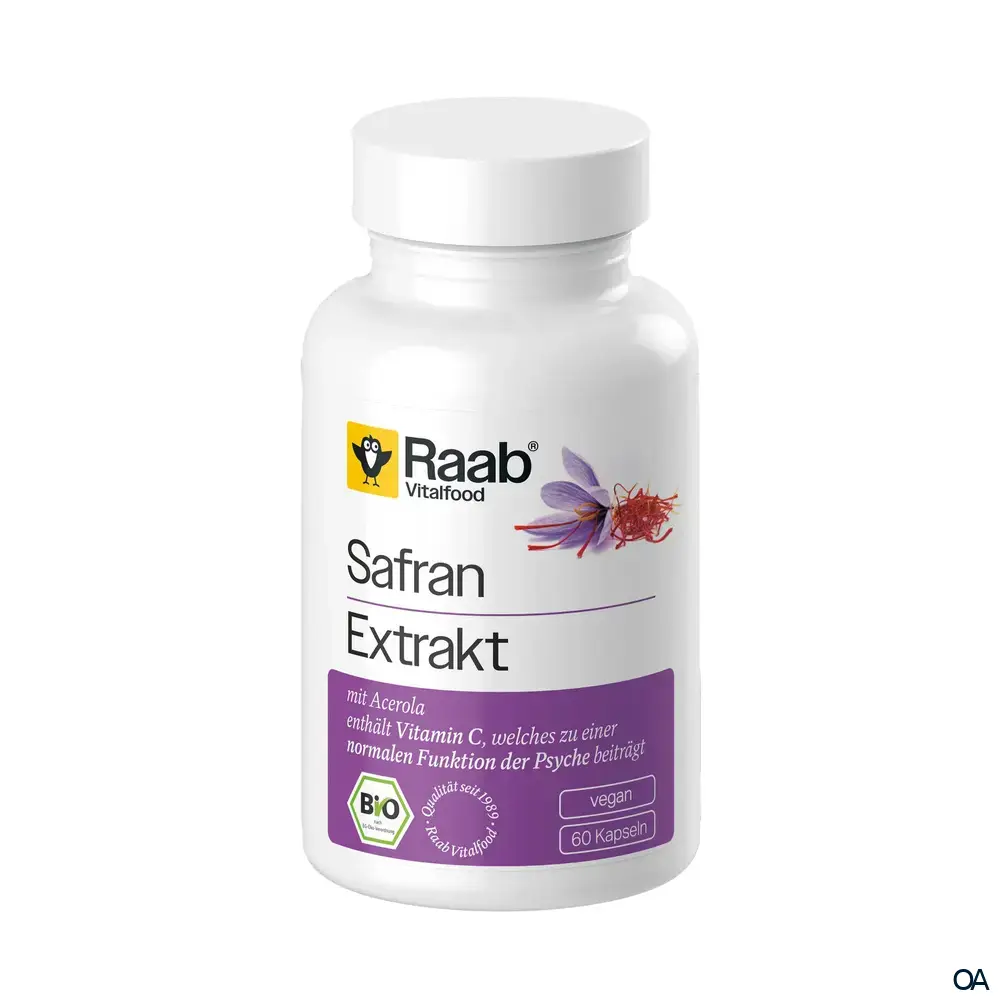 Raab® Vitalfood Bio Safran Extrakt Kapseln