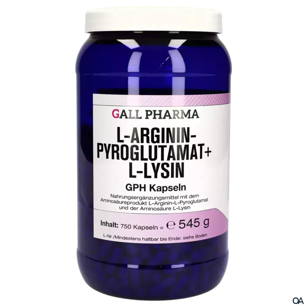 l-arginin und l-carnitin zusammen einnehmen Gall Pharma L-Argininpyroglutamat + L-Lysin Kapseln