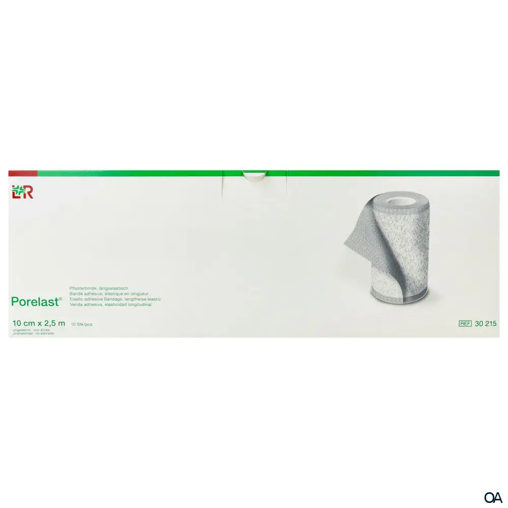 Porelast® Längselastische Pflasterbinde 10 cm x 2,5 m Porelast® Längselastische Pflasterbinde 10 cm x 2,5 m