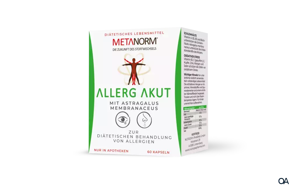 METANORM® ALLERG AKUT Kapseln METANORM® ALLERG AKUT Kapseln