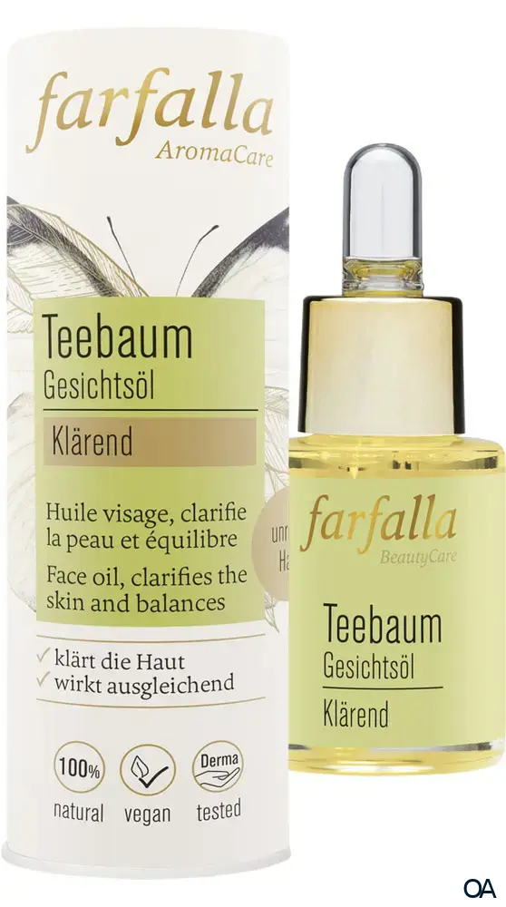 Farfalla Gesichtsöl Teebaum, klärend Farfalla Gesichtsöl Teebaum, klärend
