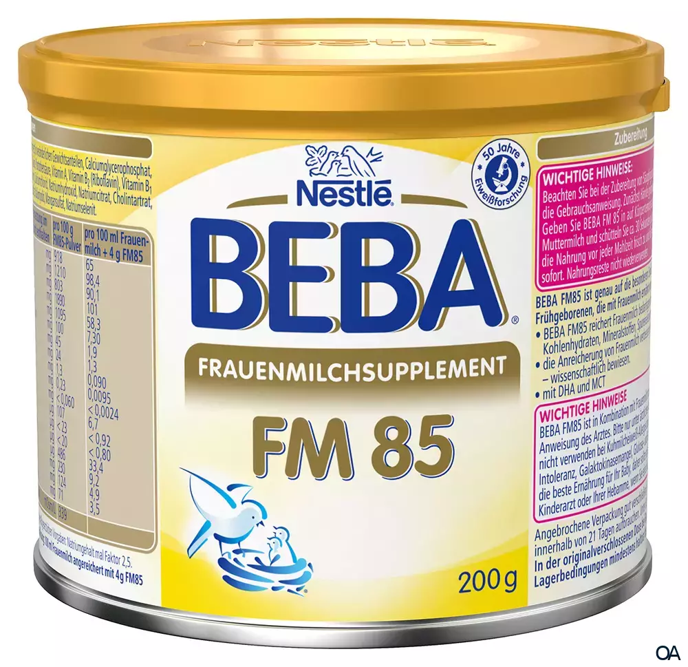 Nestlé Beba Frauenmilchsupplement FM 85 Pulver Nestlé Beba Frauenmilchsupplement FM 85 Pulver