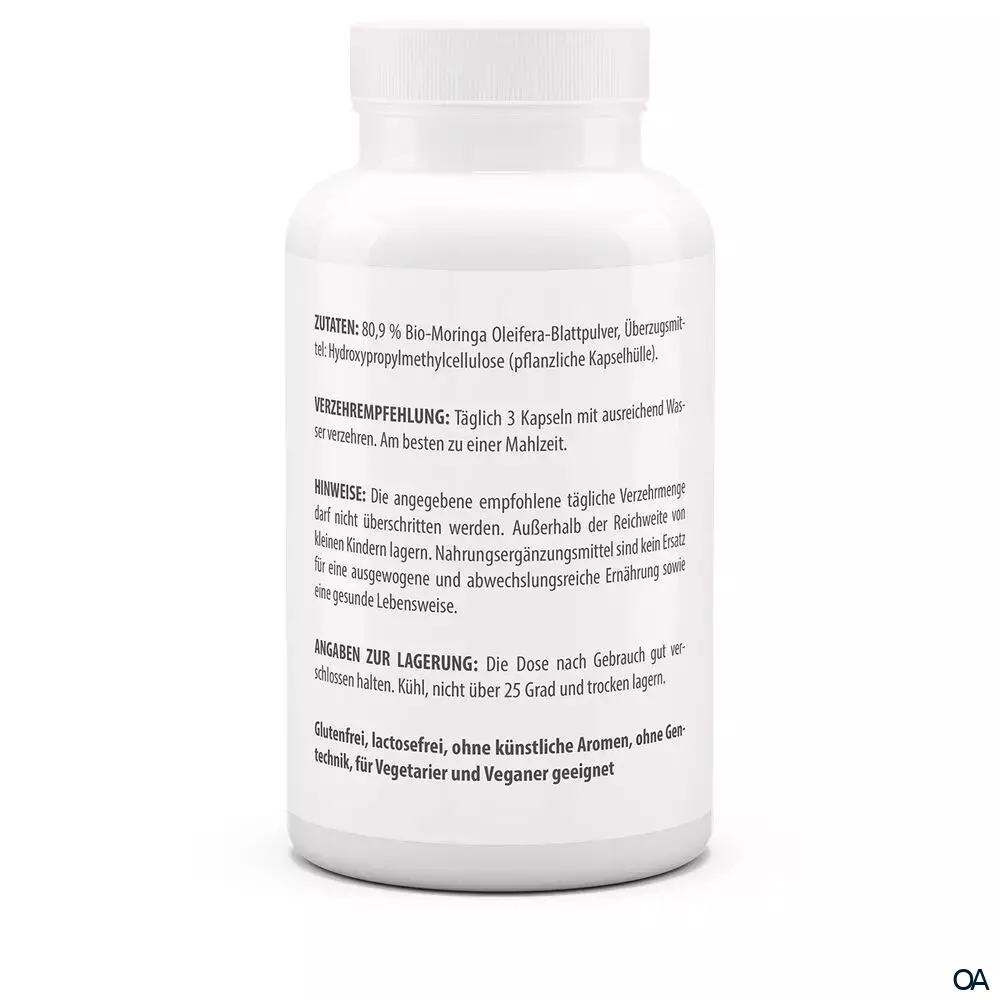 Vitaworld Moringa Oleifera Bio 500 mg Kapseln