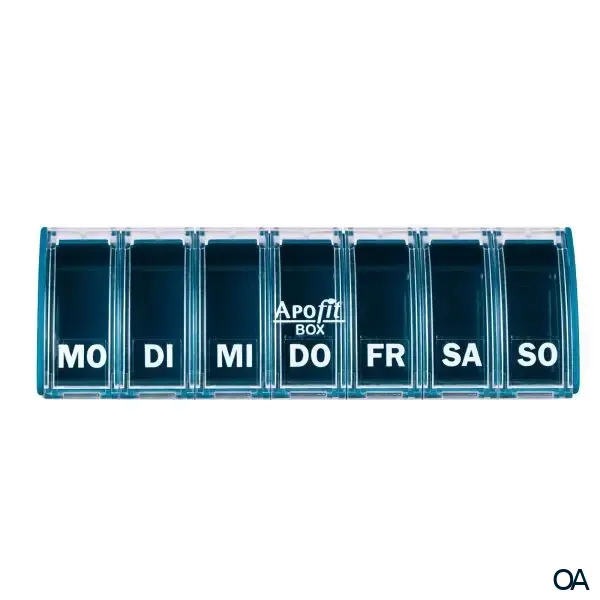 APOfit Wochendispenser 1 Dosierer Box türkis
