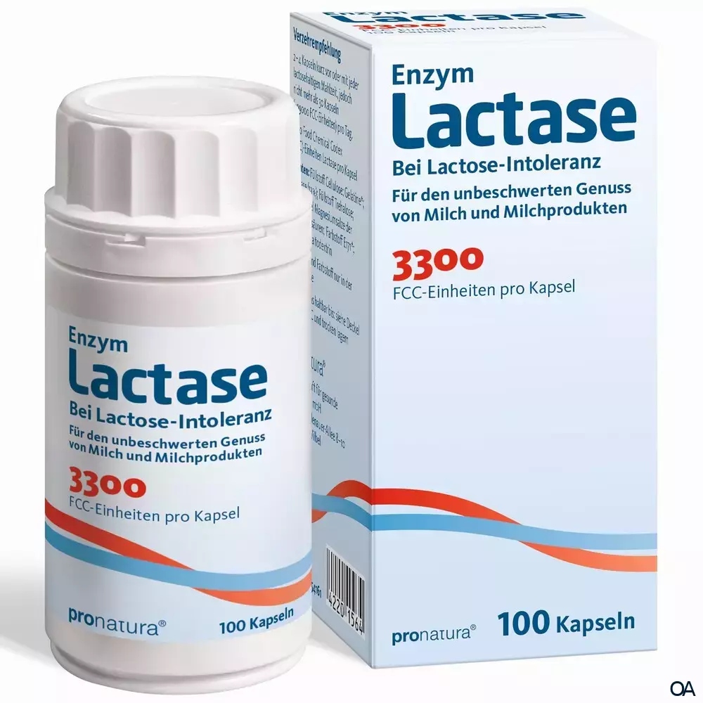 pronatura® Enzym Lactase 3300 FCC Kapseln pronatura® Enzym Lactase 3300 FCC Kapseln