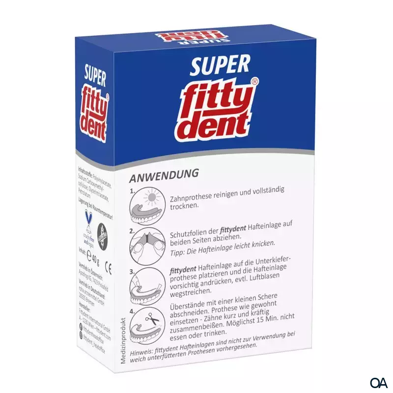 fittydent Super Hafteinlagen comfort (20 Stk) fittydent Super Hafteinlagen comfort (20 Stk)
