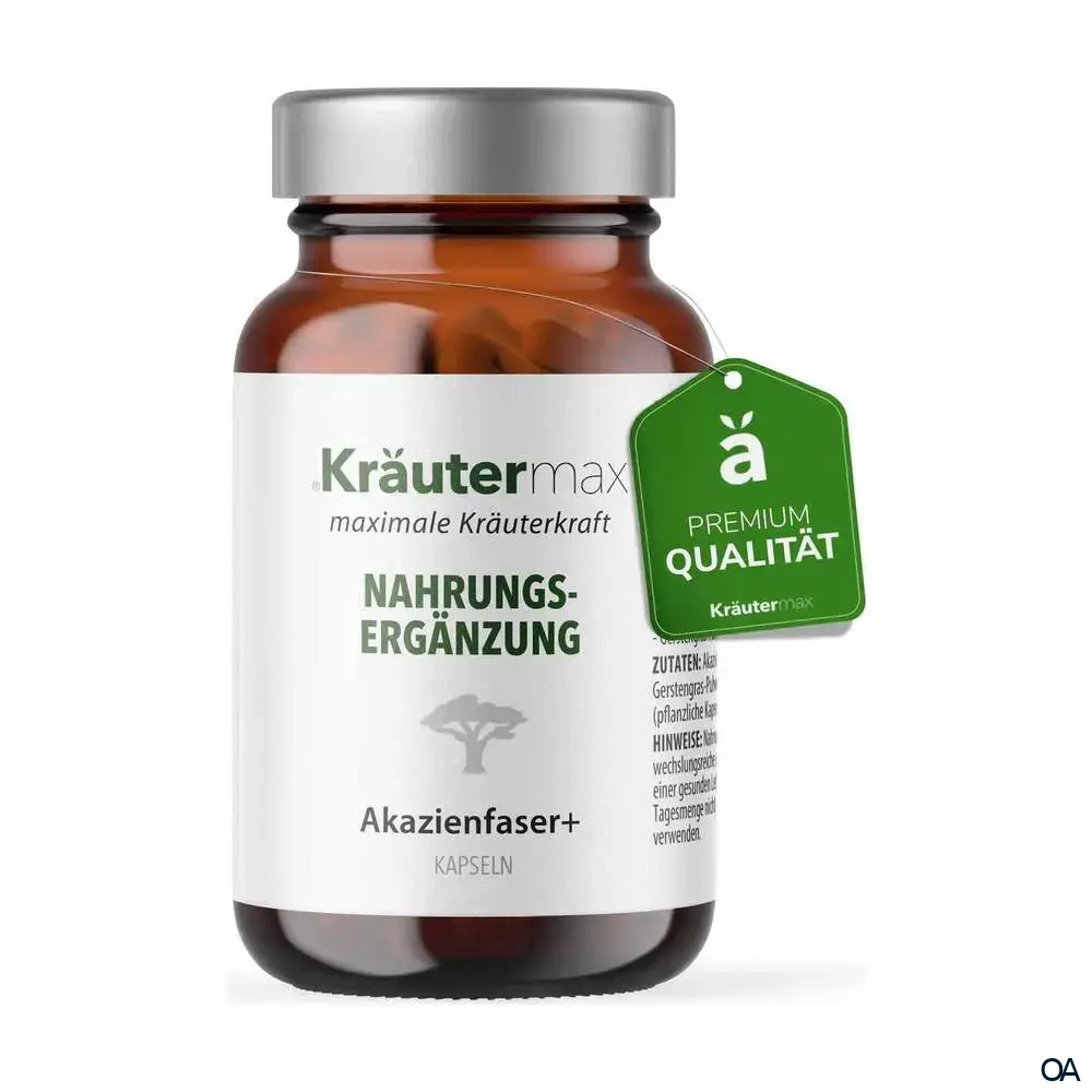 Kräutermax Akazienfaser plus Gerstengras Kapseln