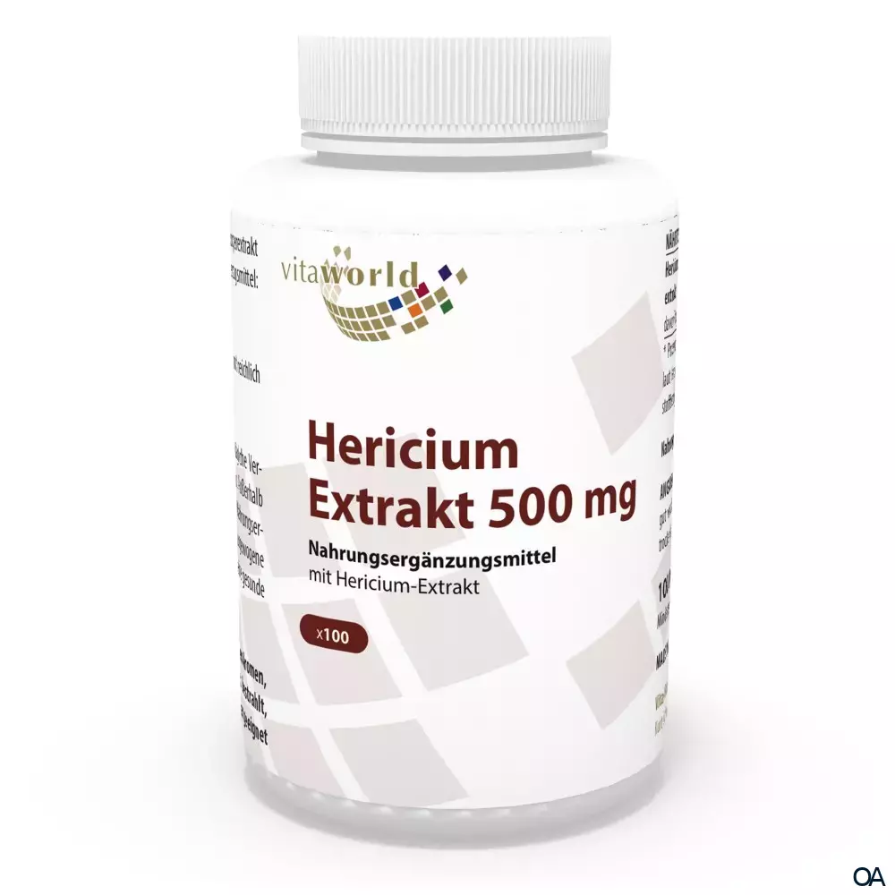 Vitaworld Hericium erinaceus Extrakt 500 mg Kapseln Vitaworld Hericium erinaceus Extrakt 500 mg Kapseln