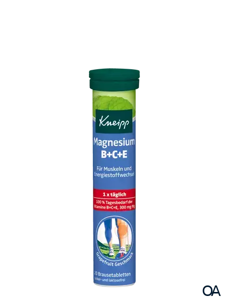 Kneipp Magnesium + Vitamine B + C + E Brausetabletten Kneipp Magnesium + Vitamine B + C + E Brausetabletten