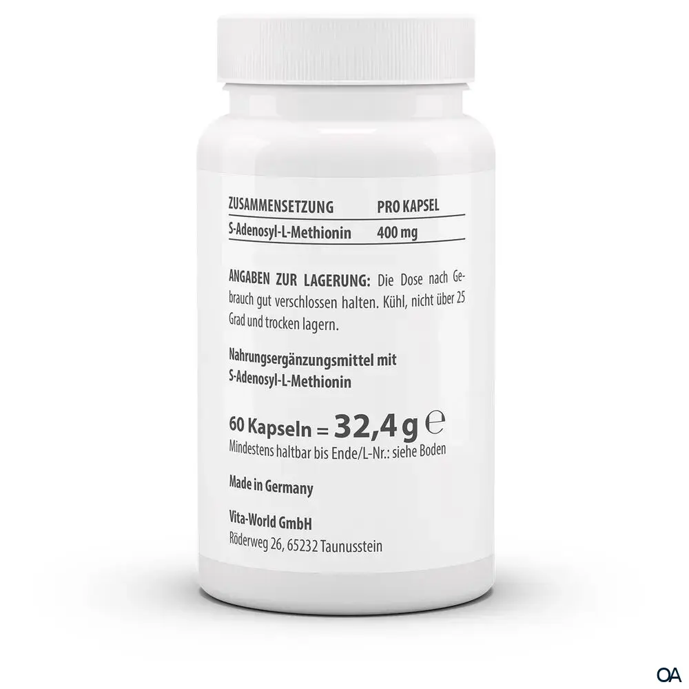 Vitaworld SAMe 400 mg Kapseln