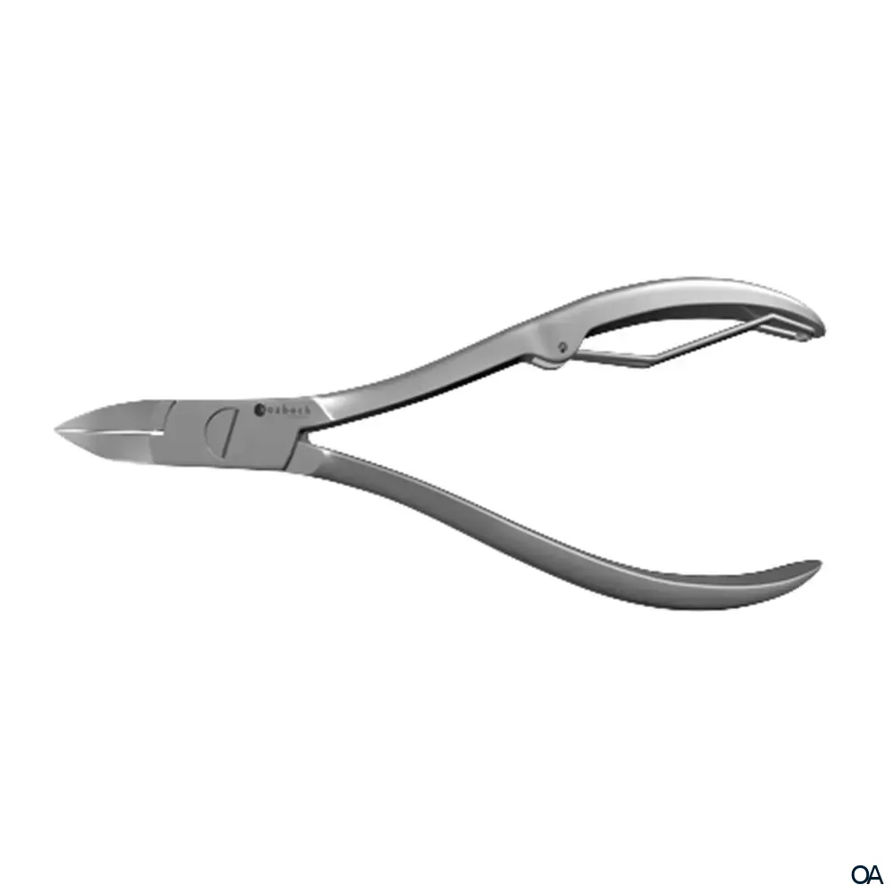 Kozbach Pharma 61R Nagelzange, Röllchenfeder rostfrei, 10 cm
