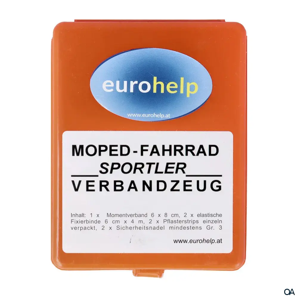 Eurohelp Verbandkassette für einspurige Fahrzeuge (Moped oder Fahrrad) Eurohelp Verbandkassette für einspurige Fahrzeuge (Moped oder Fahrrad)