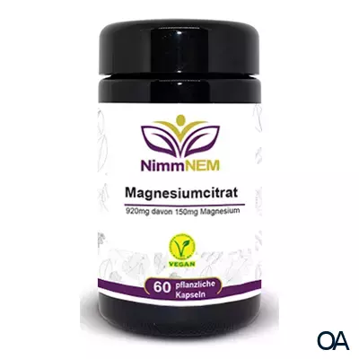 NimmNem Magnesiumcitrat 920 mg davon 150 mg Magnesium Kapseln