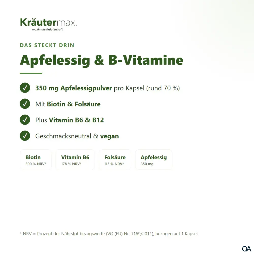 Kräutermax Apfelessig+ Kapseln