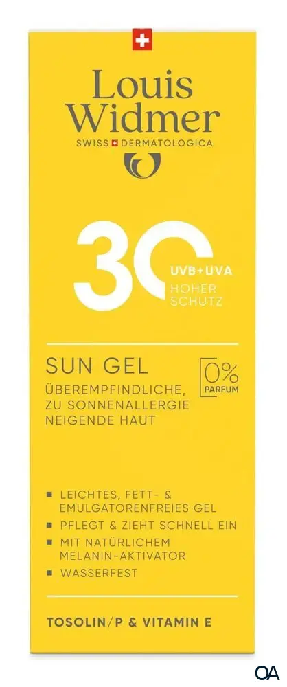 Louis Widmer suncare Sun Gel 30 - ohne Parfum