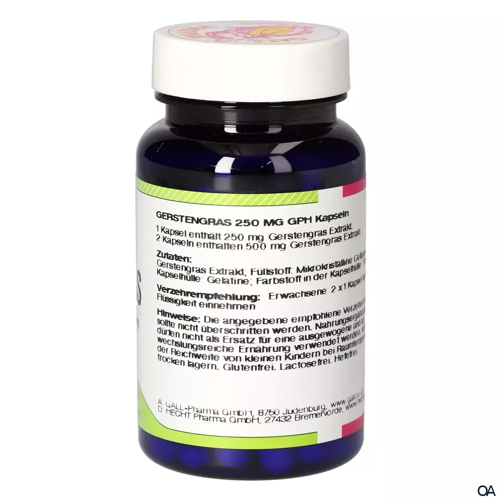 Gall Pharma Gerstengras 250 mg Kapseln Gall Pharma Gerstengras 250 mg Kapseln