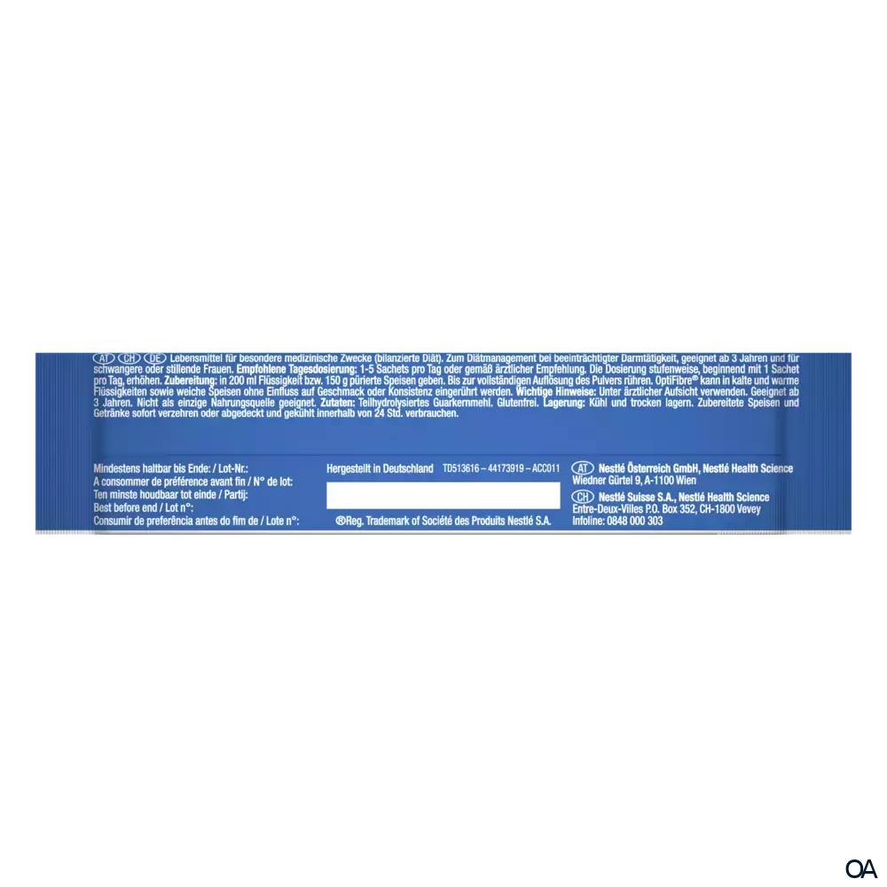 OptiFibre® Pulver Sticks 16 x 5 g OptiFibre® Pulver Sticks 16 x 5 g